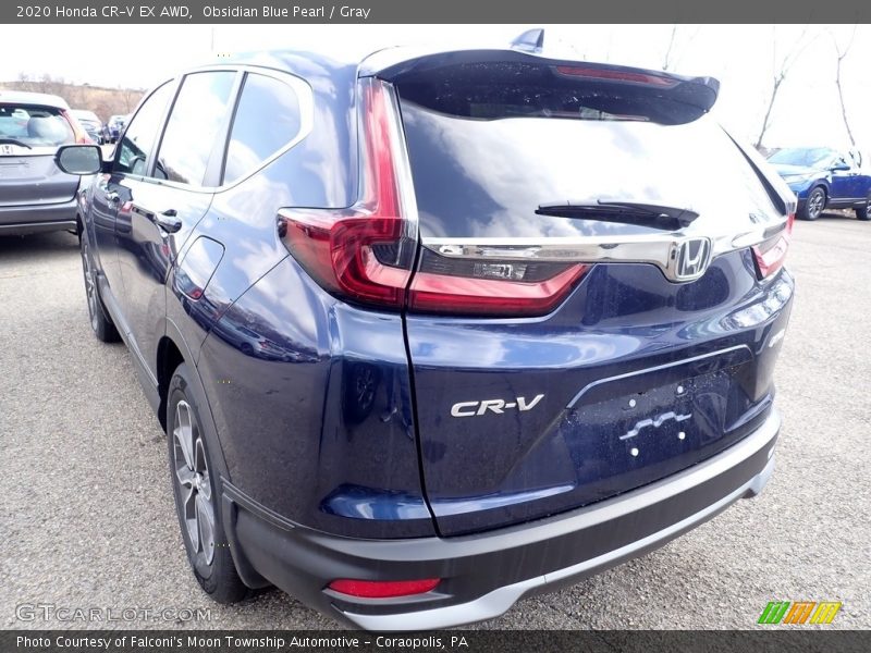 Obsidian Blue Pearl / Gray 2020 Honda CR-V EX AWD