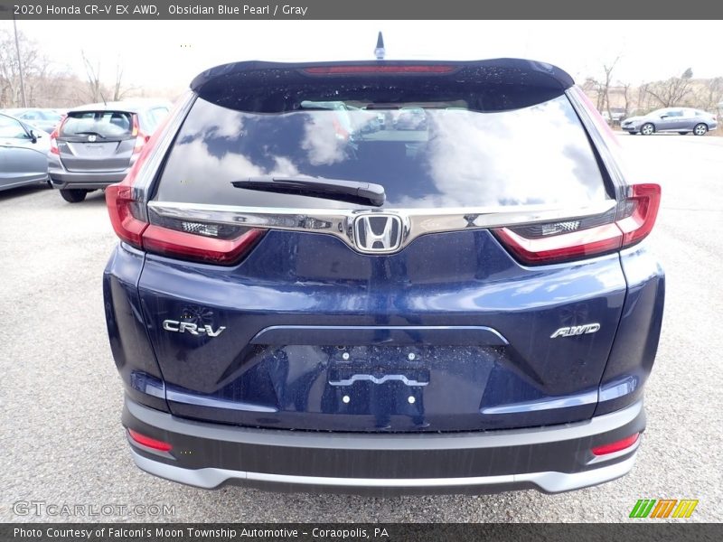 Obsidian Blue Pearl / Gray 2020 Honda CR-V EX AWD