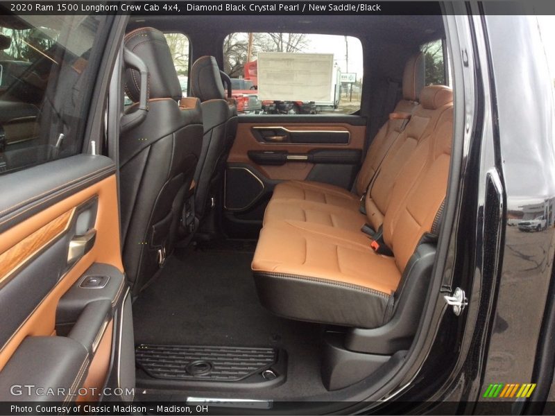 Diamond Black Crystal Pearl / New Saddle/Black 2020 Ram 1500 Longhorn Crew Cab 4x4