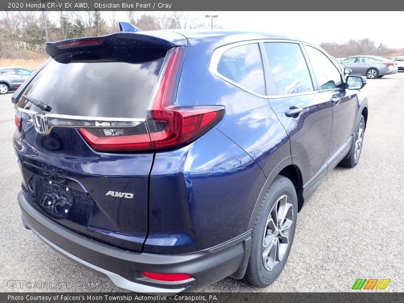 Obsidian Blue Pearl / Gray 2020 Honda CR-V EX AWD