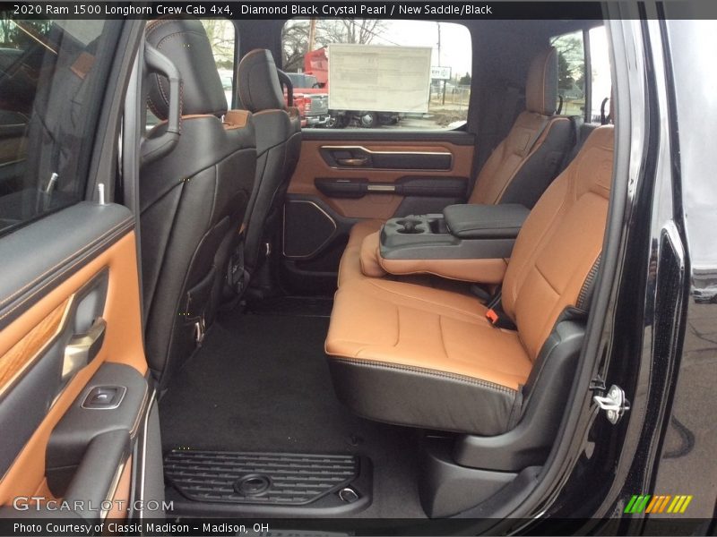 Diamond Black Crystal Pearl / New Saddle/Black 2020 Ram 1500 Longhorn Crew Cab 4x4