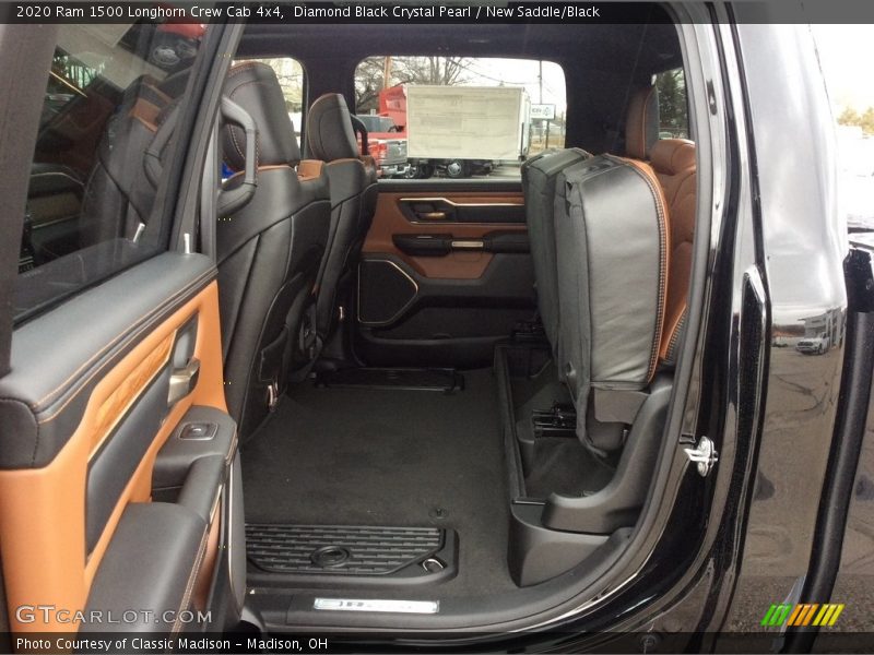 Diamond Black Crystal Pearl / New Saddle/Black 2020 Ram 1500 Longhorn Crew Cab 4x4