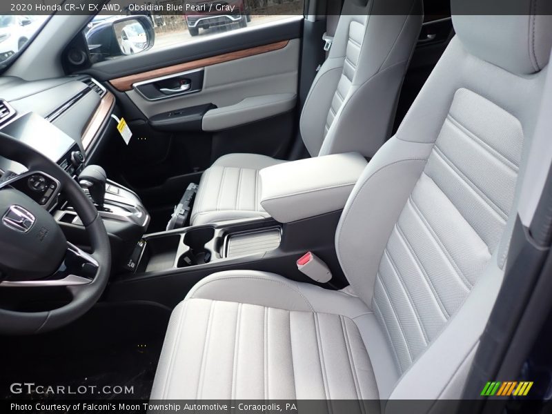 Obsidian Blue Pearl / Gray 2020 Honda CR-V EX AWD