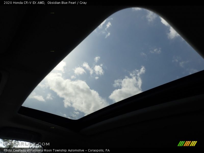 Obsidian Blue Pearl / Gray 2020 Honda CR-V EX AWD