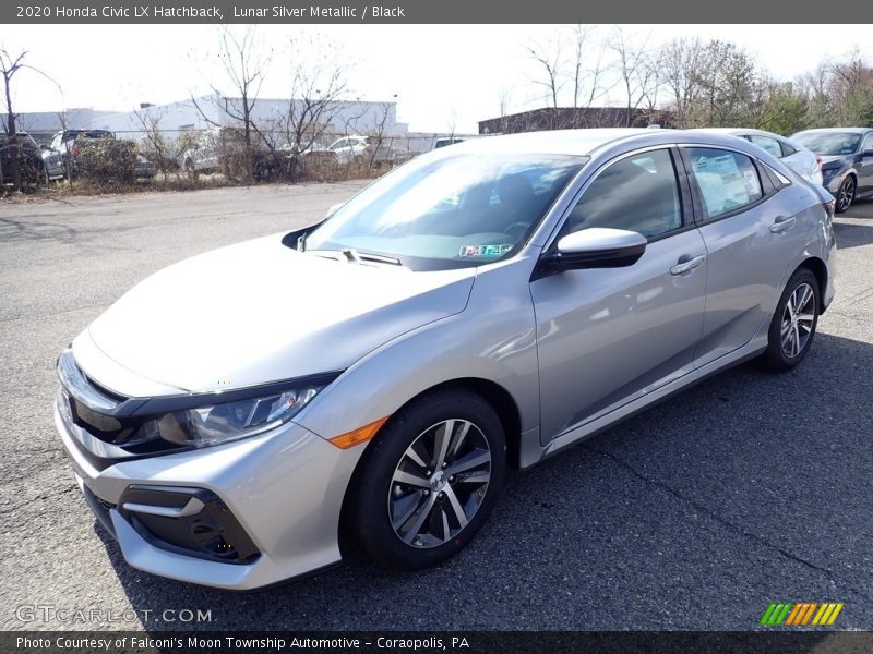 Lunar Silver Metallic / Black 2020 Honda Civic LX Hatchback