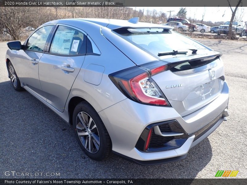 Lunar Silver Metallic / Black 2020 Honda Civic LX Hatchback