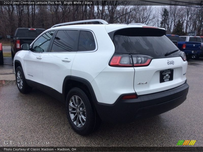 Bright White / Black 2020 Jeep Cherokee Latitude Plus 4x4