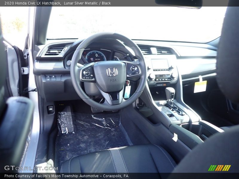 Lunar Silver Metallic / Black 2020 Honda Civic LX Hatchback
