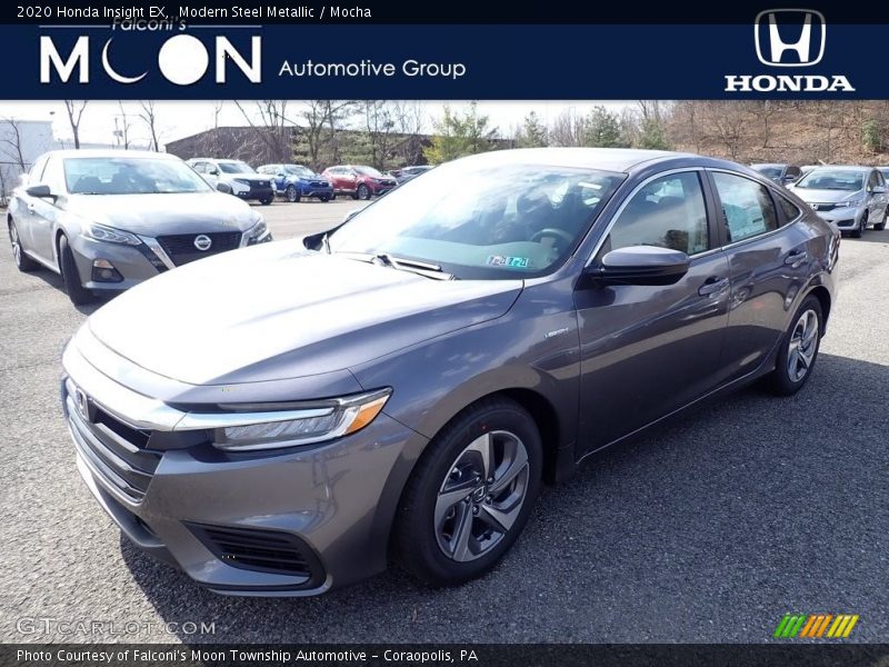 Modern Steel Metallic / Mocha 2020 Honda Insight EX