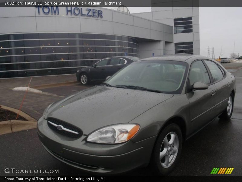 Spruce Green Metallic / Medium Parchment 2002 Ford Taurus SE