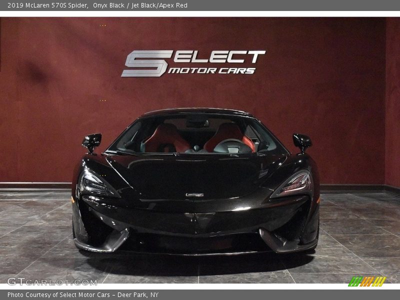 Onyx Black / Jet Black/Apex Red 2019 McLaren 570S Spider