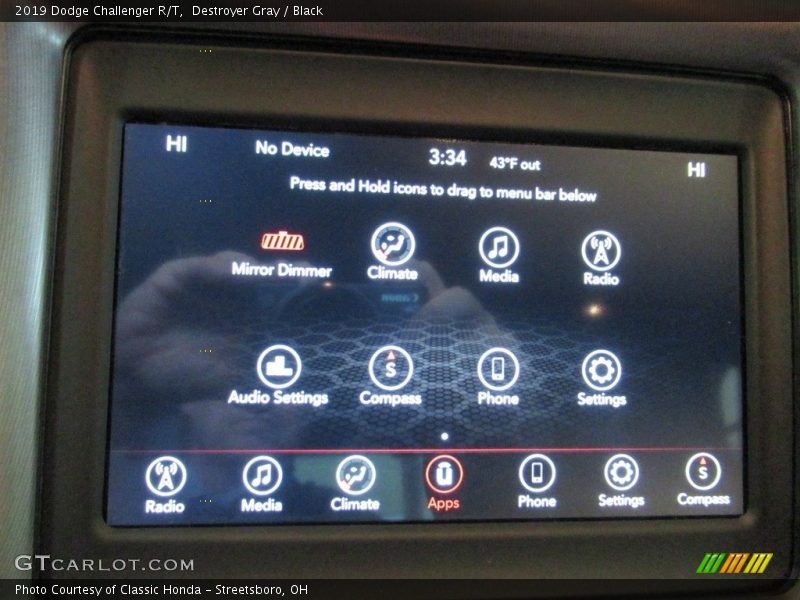 Destroyer Gray / Black 2019 Dodge Challenger R/T