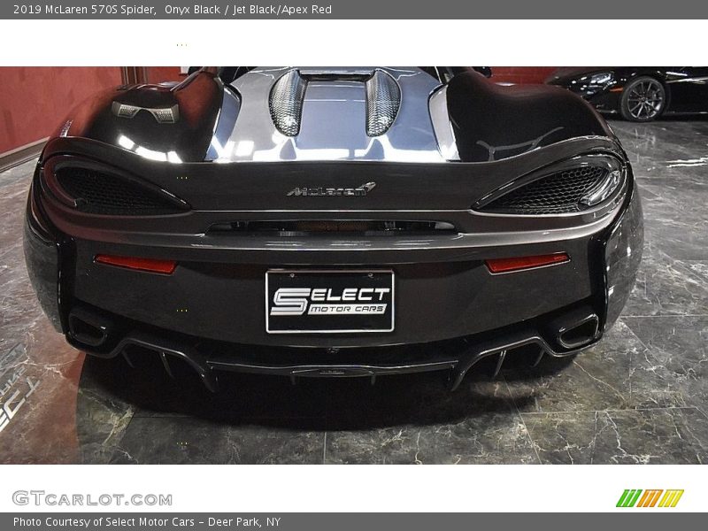 Onyx Black / Jet Black/Apex Red 2019 McLaren 570S Spider