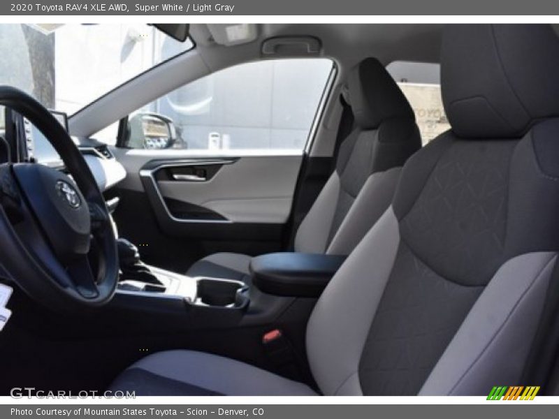 Super White / Light Gray 2020 Toyota RAV4 XLE AWD