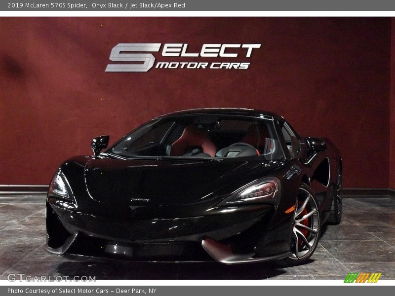 Onyx Black / Jet Black/Apex Red 2019 McLaren 570S Spider