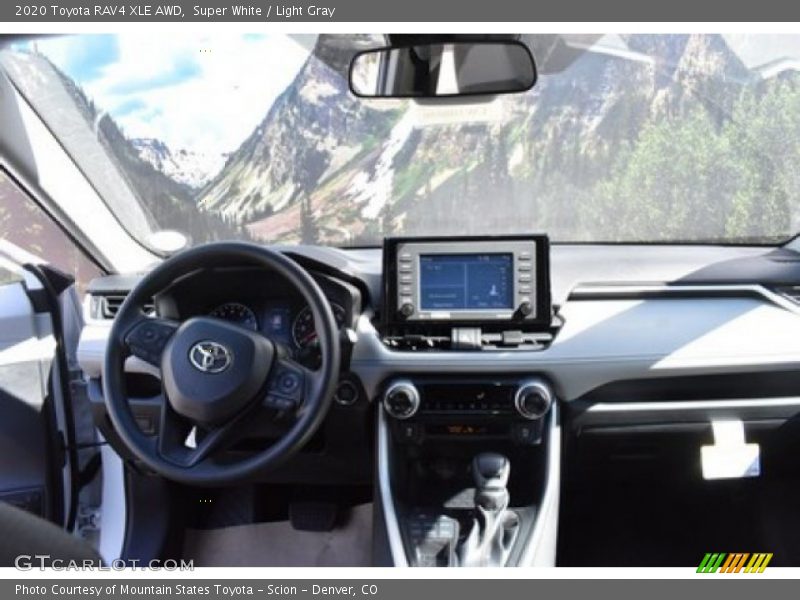 Super White / Light Gray 2020 Toyota RAV4 XLE AWD