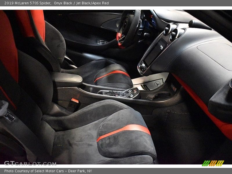 Onyx Black / Jet Black/Apex Red 2019 McLaren 570S Spider