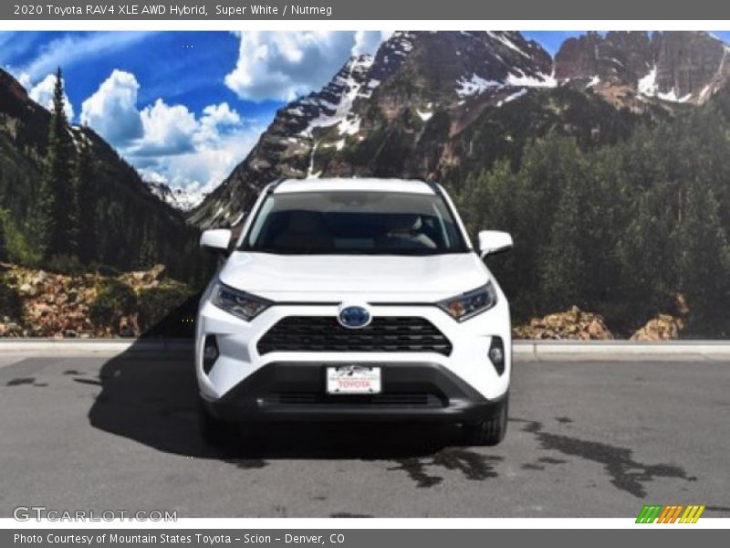 Super White / Nutmeg 2020 Toyota RAV4 XLE AWD Hybrid