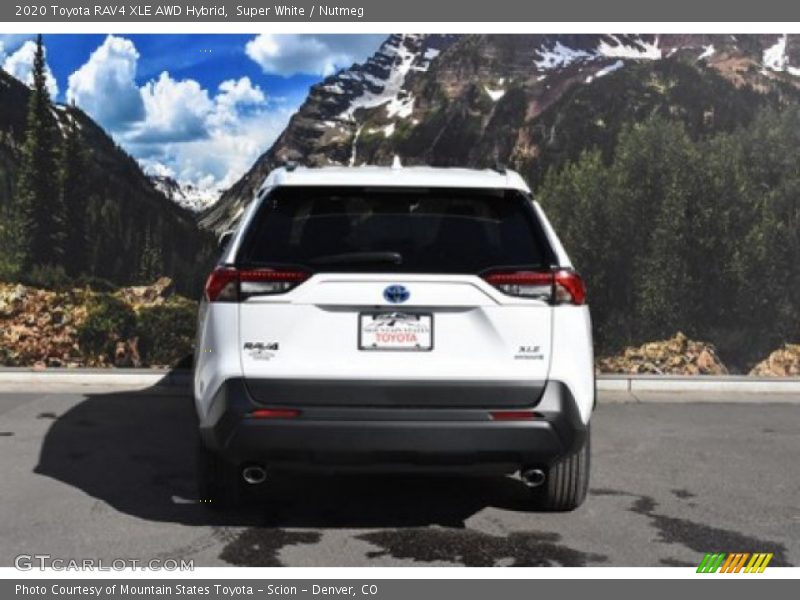 Super White / Nutmeg 2020 Toyota RAV4 XLE AWD Hybrid