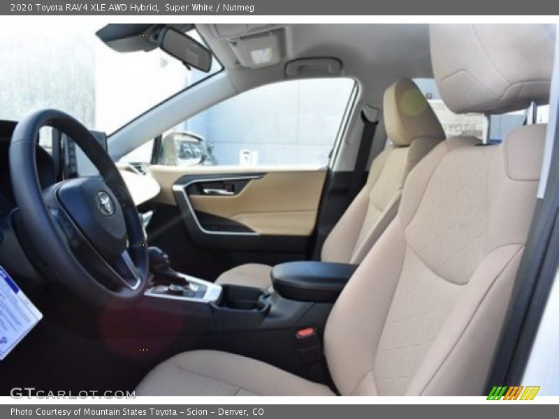 Super White / Nutmeg 2020 Toyota RAV4 XLE AWD Hybrid