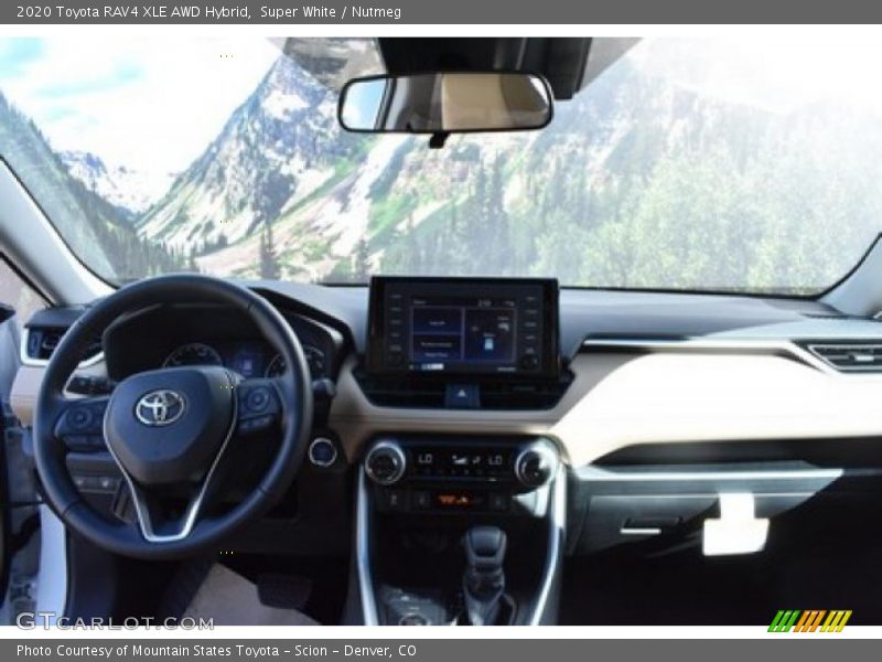 Super White / Nutmeg 2020 Toyota RAV4 XLE AWD Hybrid