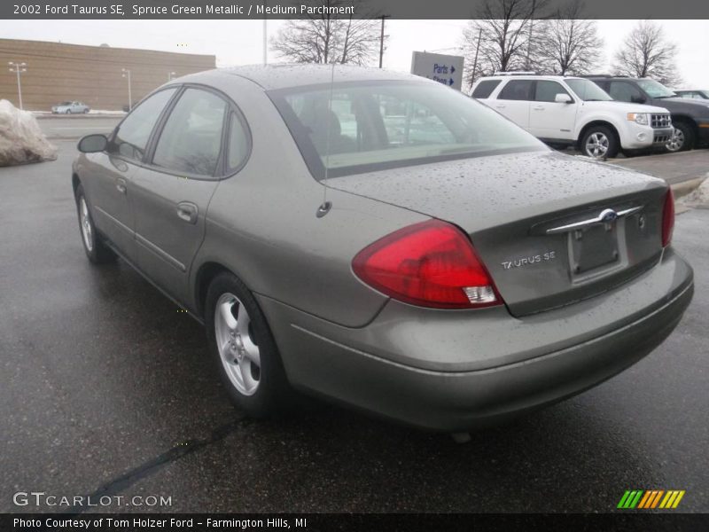 Spruce Green Metallic / Medium Parchment 2002 Ford Taurus SE