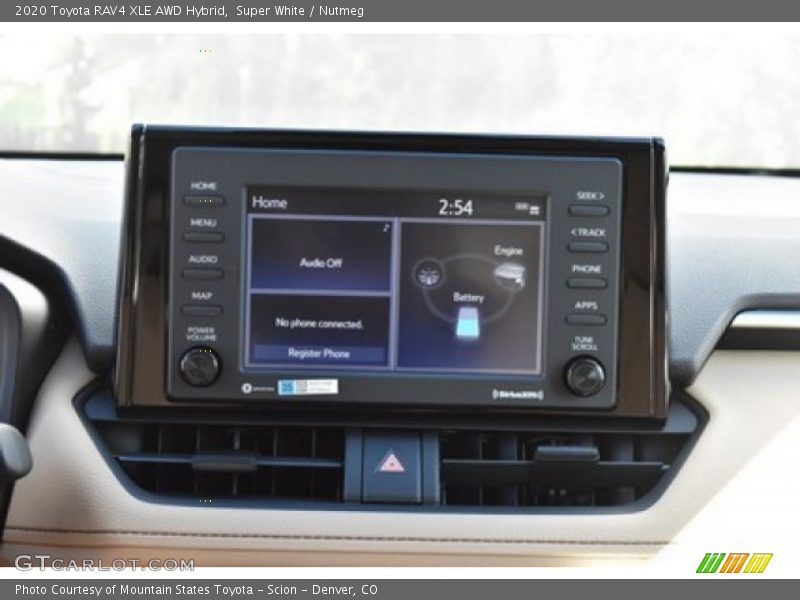 Super White / Nutmeg 2020 Toyota RAV4 XLE AWD Hybrid