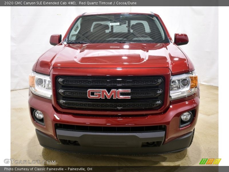 Red Quartz Tintcoat / Cocoa/Dune 2020 GMC Canyon SLE Extended Cab 4WD