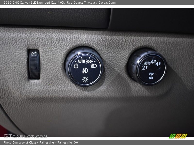 Controls of 2020 Canyon SLE Extended Cab 4WD