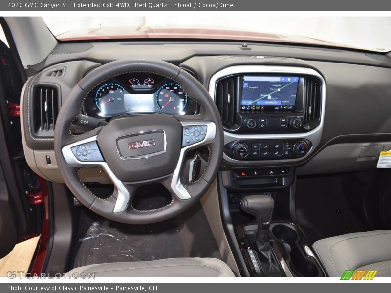 Dashboard of 2020 Canyon SLE Extended Cab 4WD