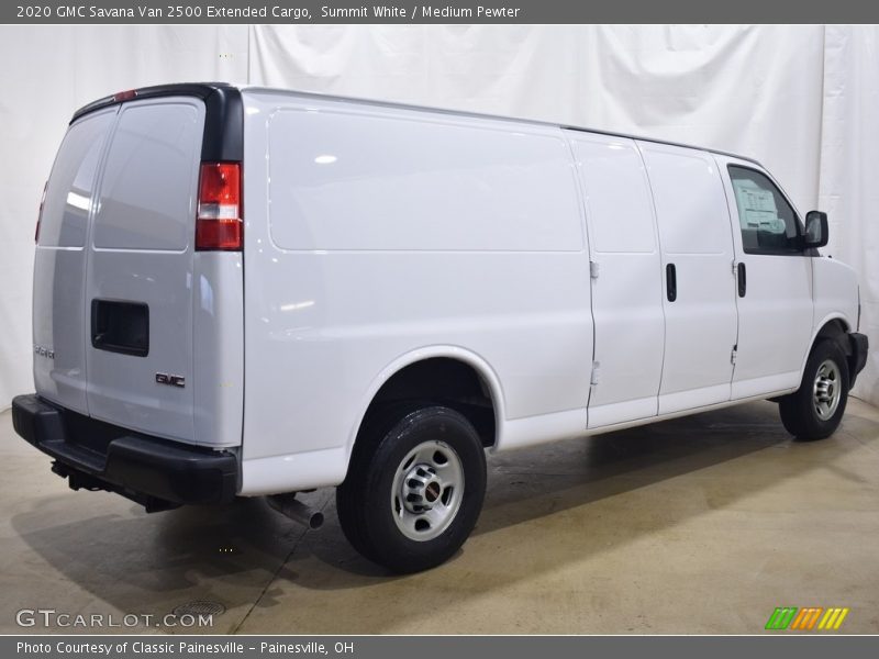 Summit White / Medium Pewter 2020 GMC Savana Van 2500 Extended Cargo