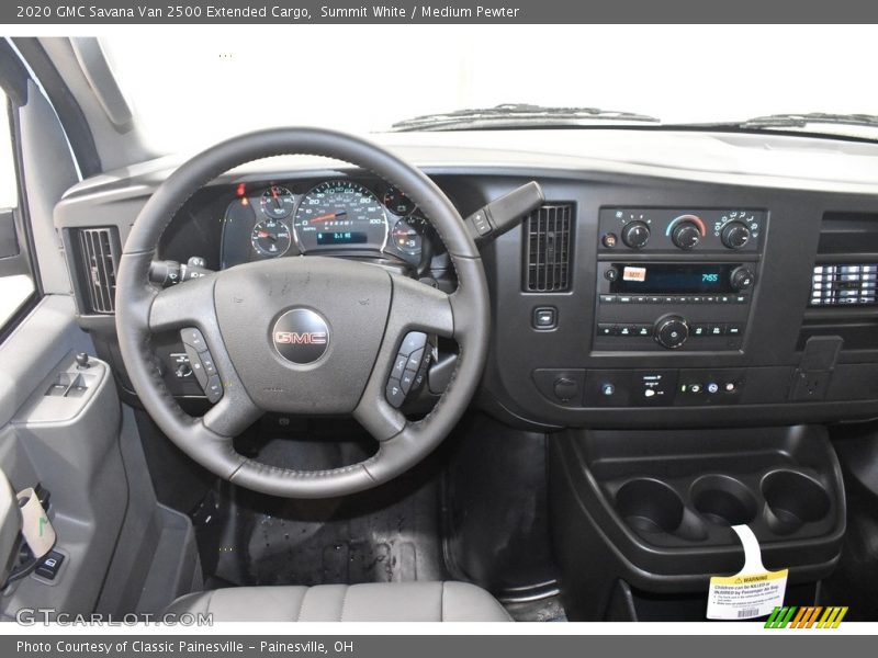 Summit White / Medium Pewter 2020 GMC Savana Van 2500 Extended Cargo
