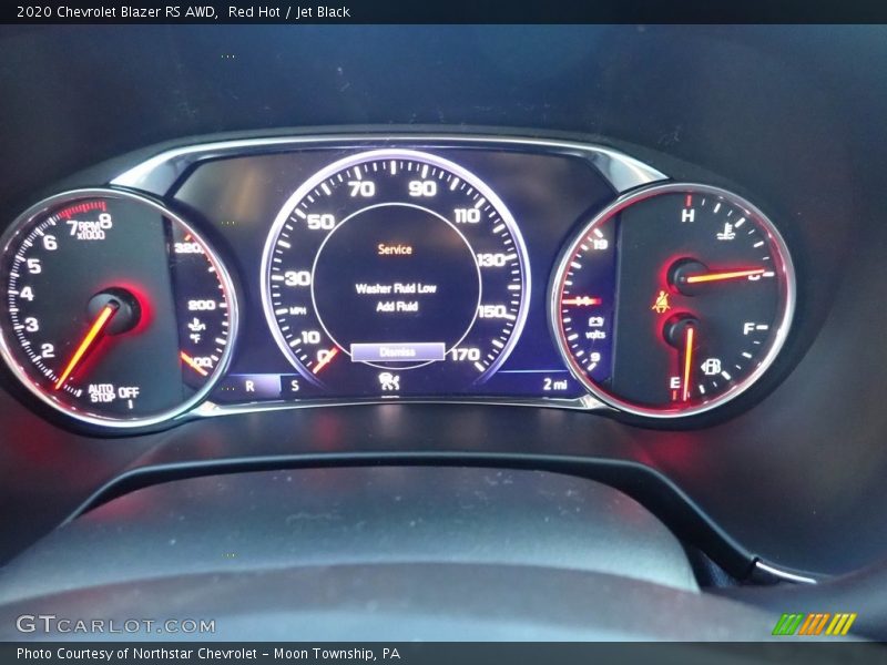 Red Hot / Jet Black 2020 Chevrolet Blazer RS AWD