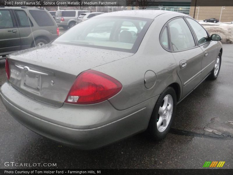 Spruce Green Metallic / Medium Parchment 2002 Ford Taurus SE
