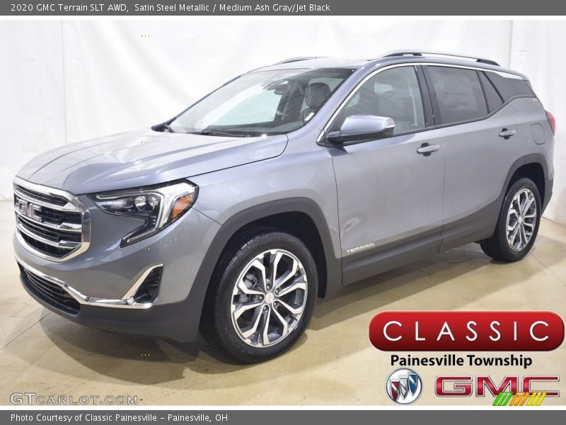 Satin Steel Metallic / Medium Ash Gray/Jet Black 2020 GMC Terrain SLT AWD