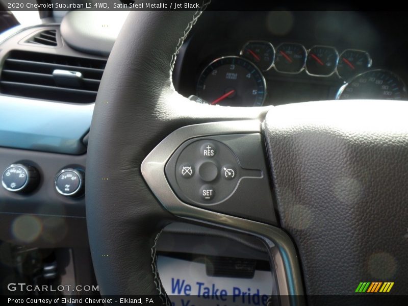 Satin Steel Metallic / Jet Black 2020 Chevrolet Suburban LS 4WD
