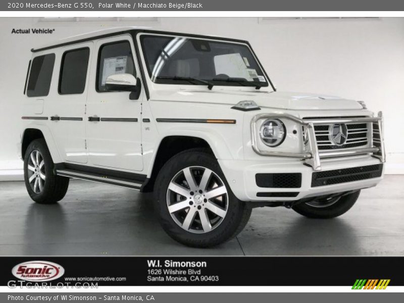 Polar White / Macchiato Beige/Black 2020 Mercedes-Benz G 550