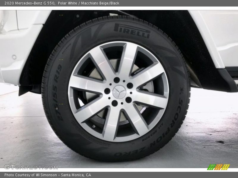 Polar White / Macchiato Beige/Black 2020 Mercedes-Benz G 550