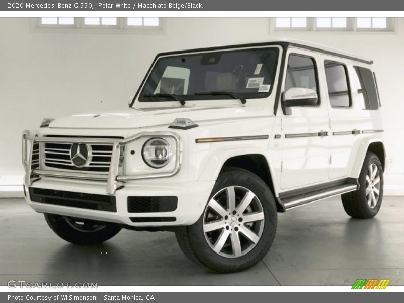 Polar White / Macchiato Beige/Black 2020 Mercedes-Benz G 550