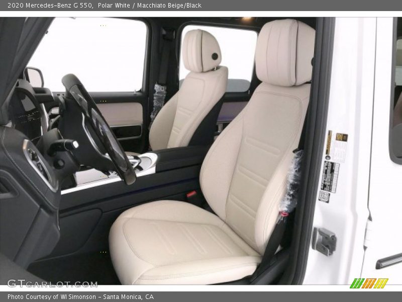Polar White / Macchiato Beige/Black 2020 Mercedes-Benz G 550