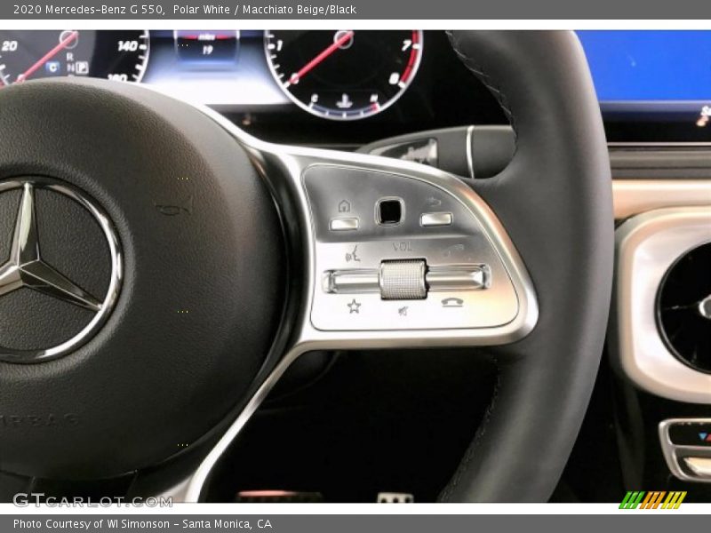 Polar White / Macchiato Beige/Black 2020 Mercedes-Benz G 550