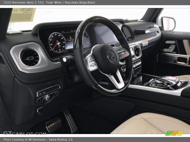 Polar White / Macchiato Beige/Black 2020 Mercedes-Benz G 550