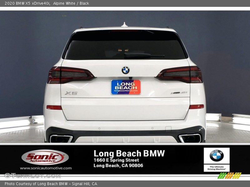 Alpine White / Black 2020 BMW X5 xDrive40i