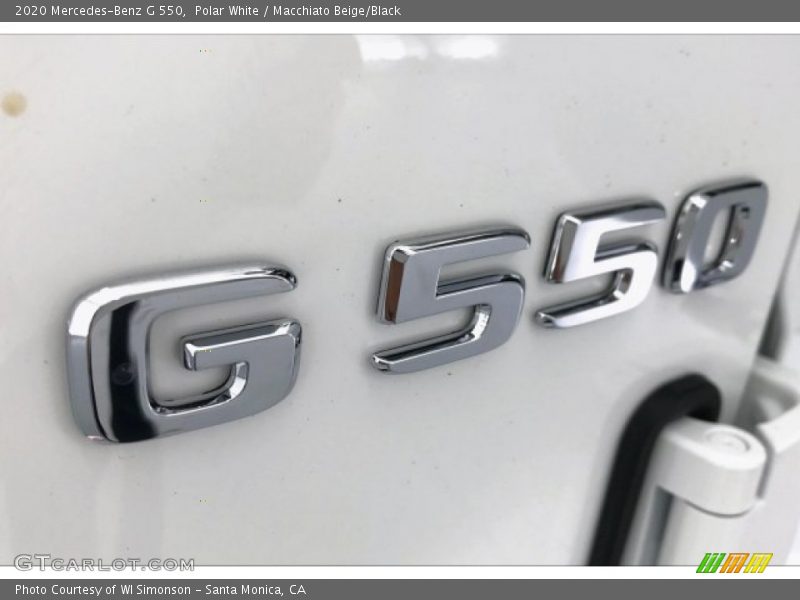 Polar White / Macchiato Beige/Black 2020 Mercedes-Benz G 550