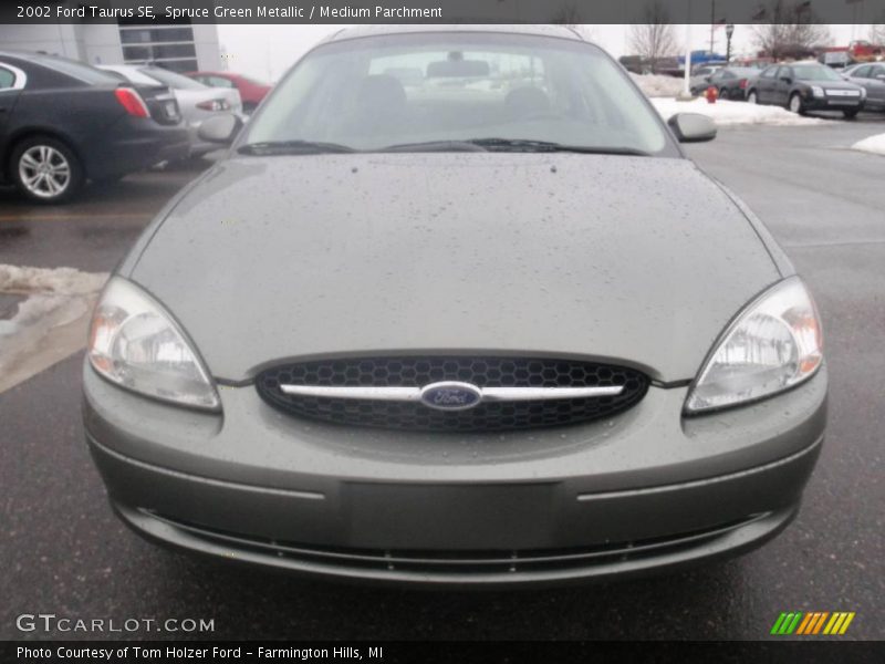 Spruce Green Metallic / Medium Parchment 2002 Ford Taurus SE