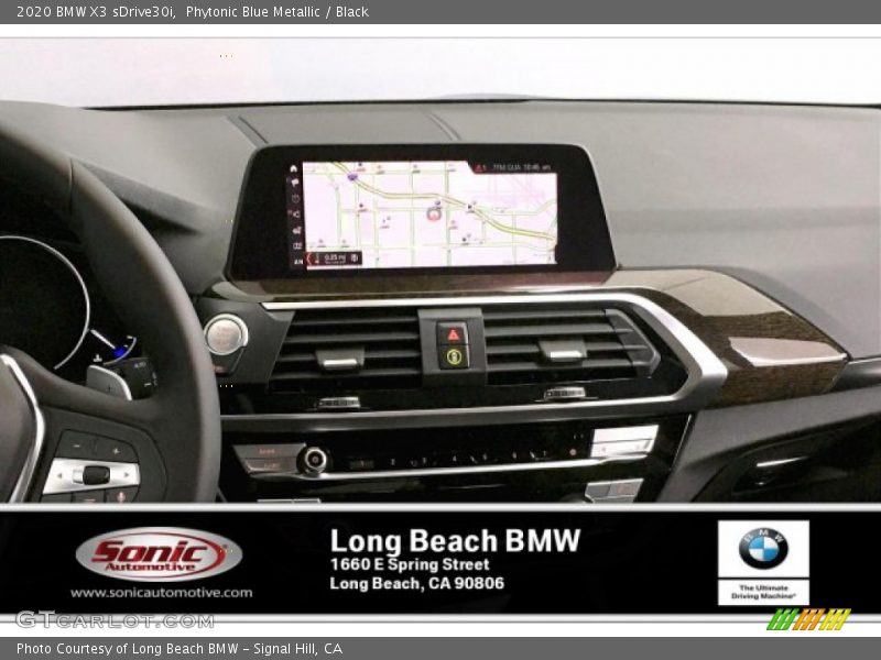 Phytonic Blue Metallic / Black 2020 BMW X3 sDrive30i