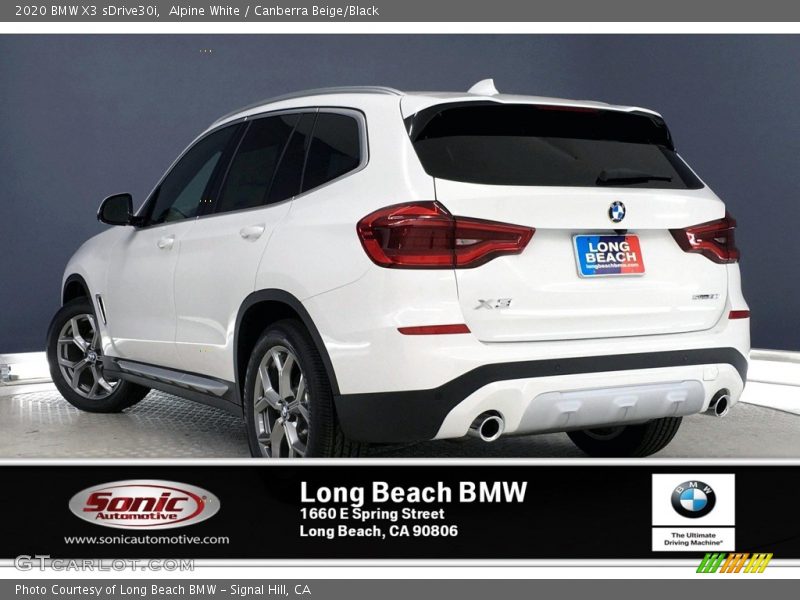Alpine White / Canberra Beige/Black 2020 BMW X3 sDrive30i