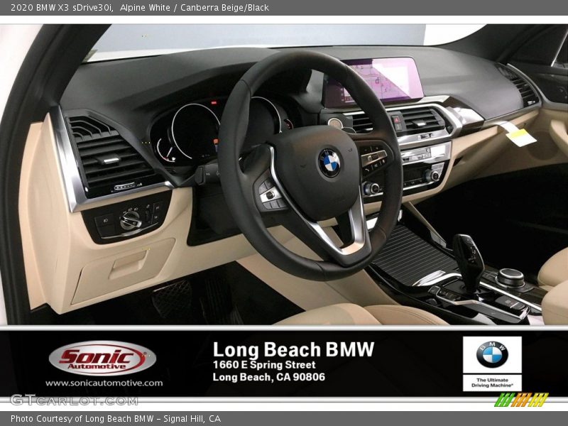 Alpine White / Canberra Beige/Black 2020 BMW X3 sDrive30i