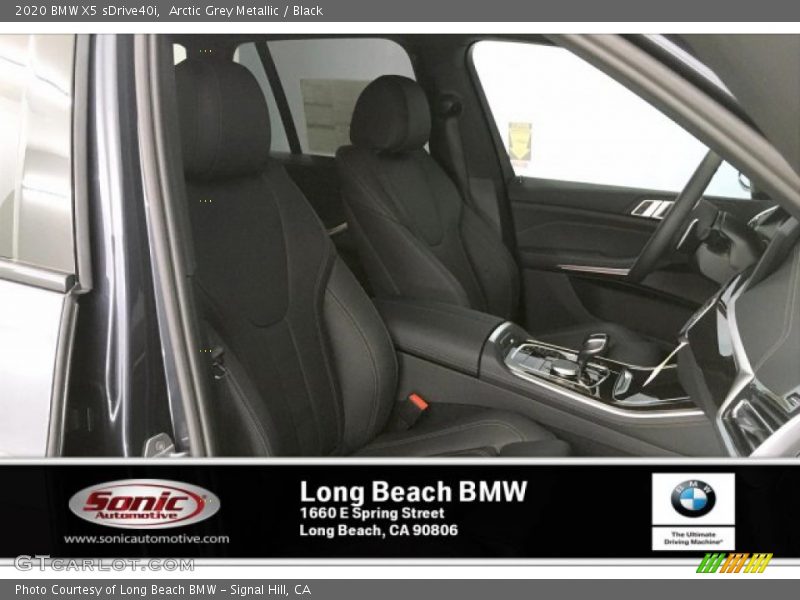 Arctic Grey Metallic / Black 2020 BMW X5 sDrive40i