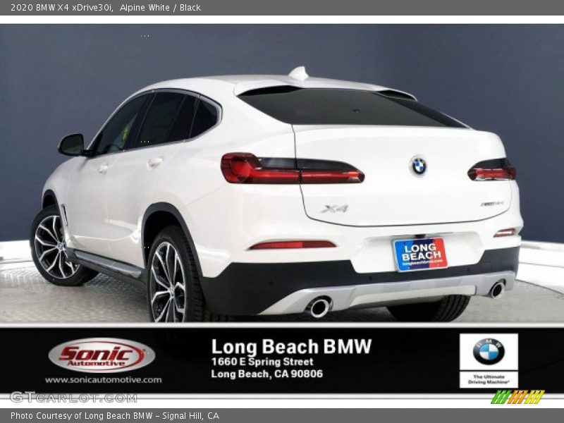 Alpine White / Black 2020 BMW X4 xDrive30i